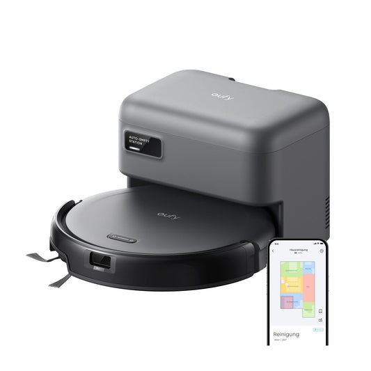 eufy C10 Saugroboter mit Automatischer Absaugstation, Ultraflach