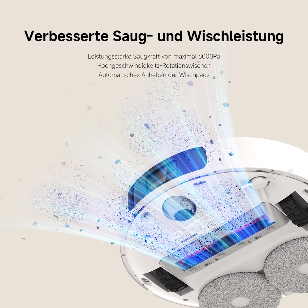 Xiaomi Robot Vacuum X20+ – Saug- & Wischroboter mit Absaugstation, 6000 Pa