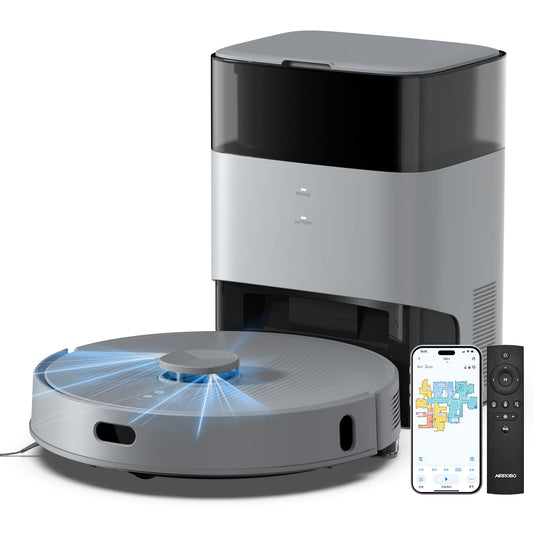 AIRROBO T25+ Saug- und Wischroboter mit Absaugstation – 5500 Pa, LiDAR Navigation