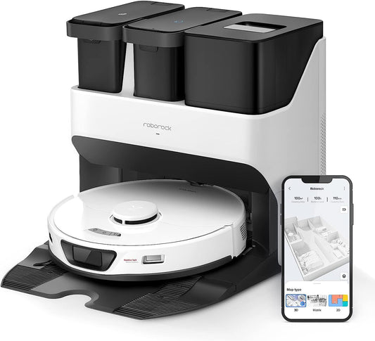 Roborock S7 Max Ultra Saug- und Wischroboter – 5.500Pa, Selbstreinigende Station, Hindernisvermeidung, App & Sprachsteuerung