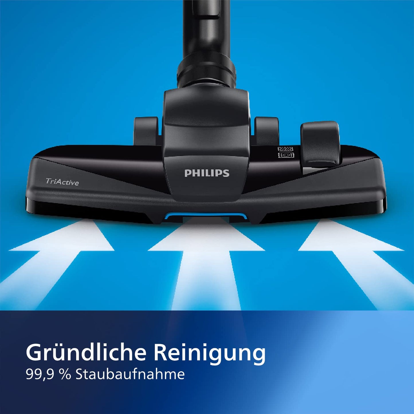 Philips PowerPro Compact Kabelloser Staubsauger – 900 W, Beutellos, HEPA