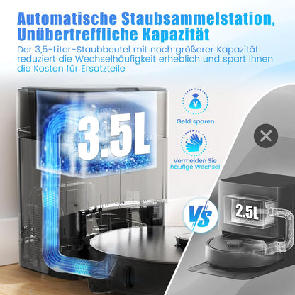 FIXR 3.5L Saug- & Wischroboter mit Absaugstation – 180 Min Laufzeit