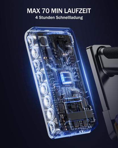 AOLOKO X15 Kabelloser Akku-Staubsauger – 50.000 Pa, LED, Anti-Tangle