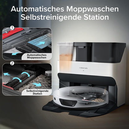 Roborock S7 Max Ultra Saug- und Wischroboter – 5.500Pa, Selbstreinigende Station, Hindernisvermeidung, App & Sprachsteuerung