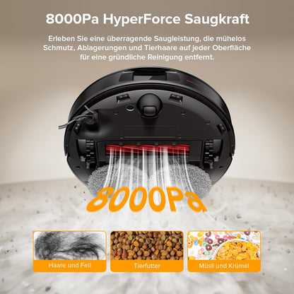 Roborock Qrevo Saugroboter – 8000Pa, Wischfunktion, Anti-Verfilzung