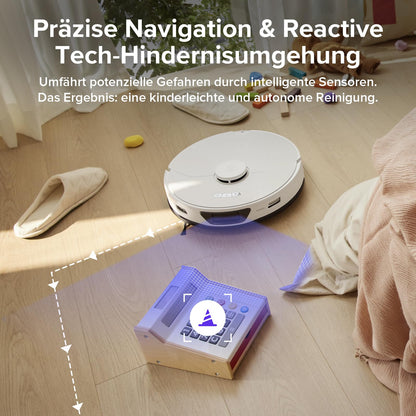 Roborock S7 Max Ultra Saug- und Wischroboter – 5.500Pa, Selbstreinigende Station, Hindernisvermeidung, App & Sprachsteuerung