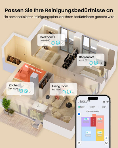 Vexilar W11 Saug- & Wischroboter mit Absaugstation – 6000 Pa