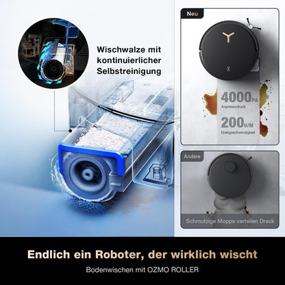 ECOVACS DEEBOT X8 PRO Omni – Saug- & Wischroboter mit Selbstreinigung, 18.000 Pa