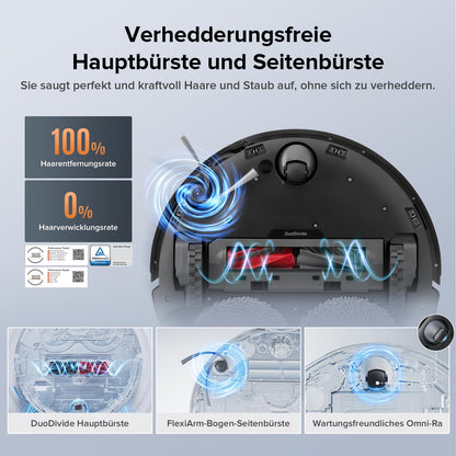 roborock Qrevo Edge S5A – Saug- & Wischroboter, 18.500 Pa, Dual Anti-Tangle
