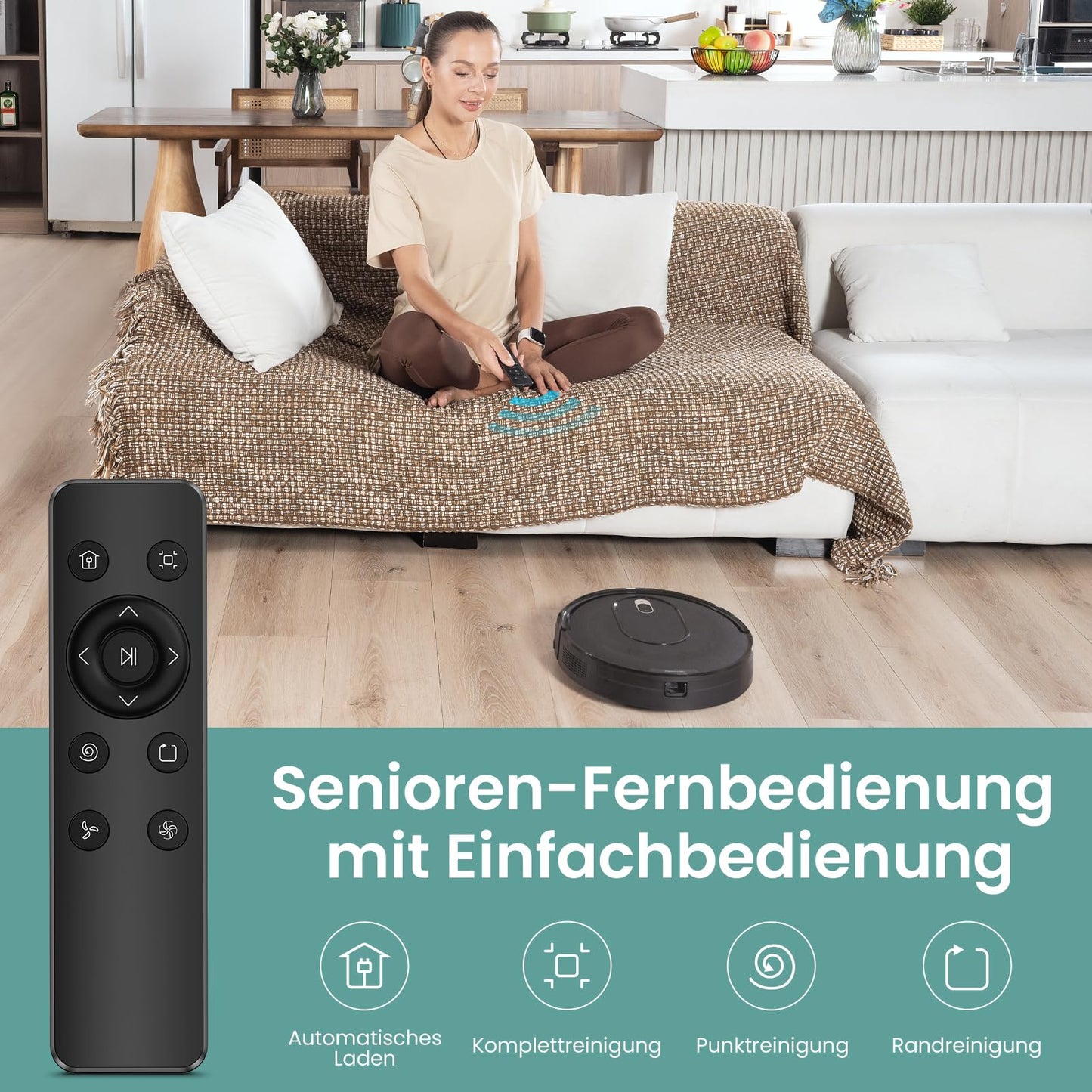 Vexilar W6+ Saugroboter – 2800 Pa, Tierhaarfreundlich, App & Sprachsteuerung