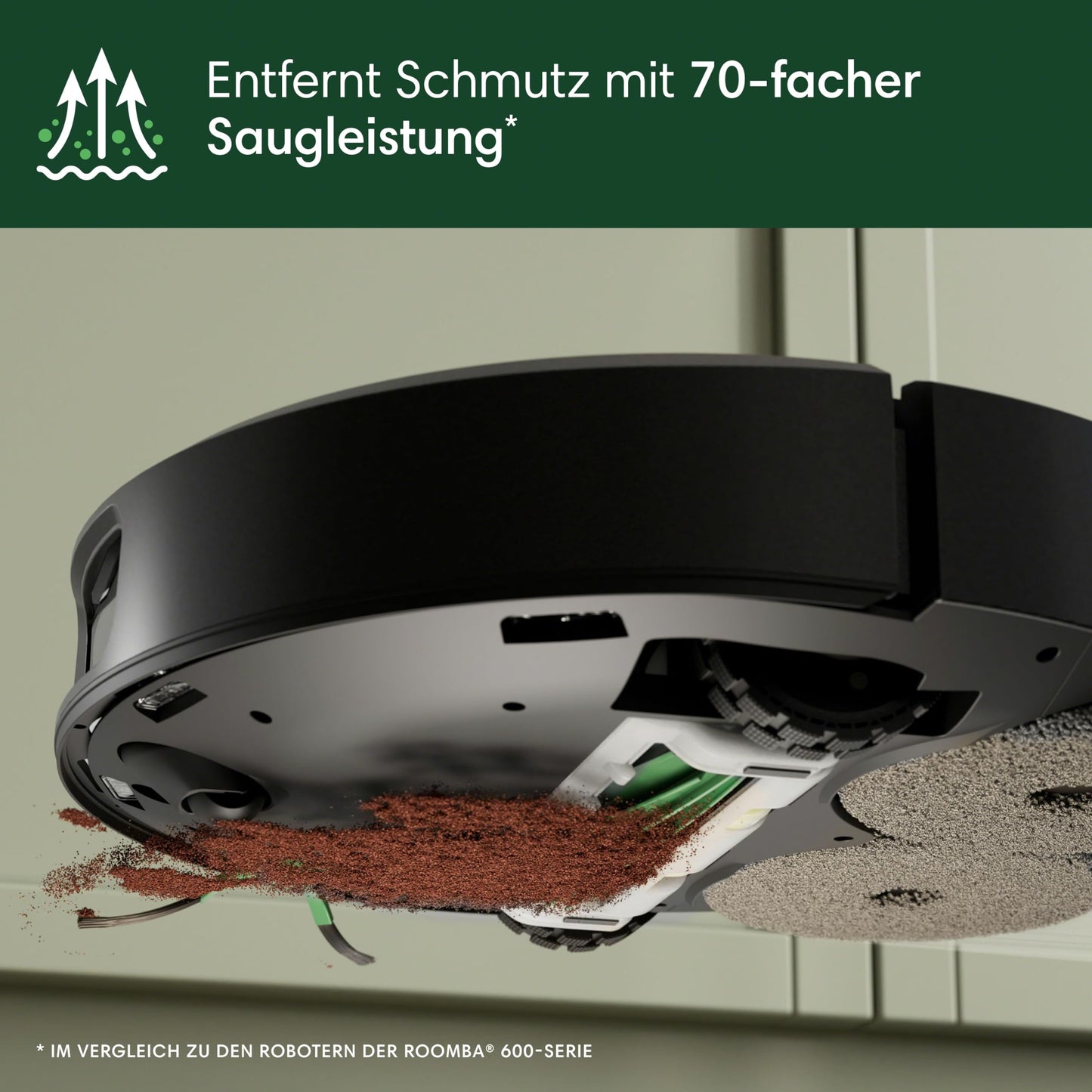 iRobot Roomba Plus 505 Combo Saug- und Wischroboter – AutoWash Dock, 7000 Pa, ClearView LiDAR