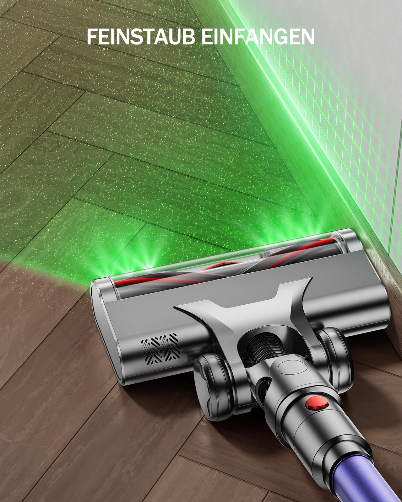 AOLOKO X15 Kabelloser Akku-Staubsauger – 50.000 Pa, LED, Anti-Tangle