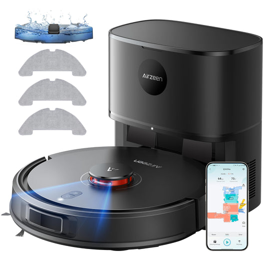 Airzeen Q10 Pro Saug- & Wischroboter mit Auto-Entleerung – 5000 Pa