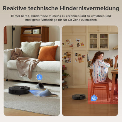 Dreame D10 Plus Saug- und Wischroboter mit automatischer Staubentleerung – 4000 Pa, LiDAR Navigation, App & Sprachsteuerung