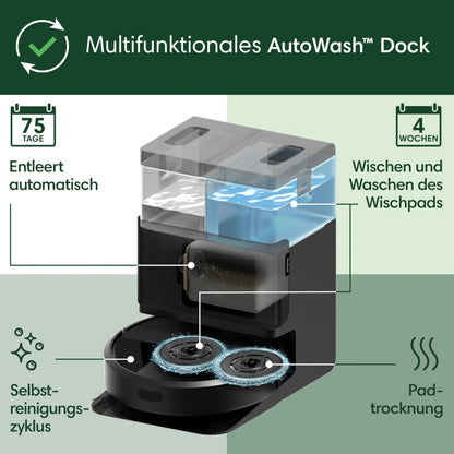 iRobot Roomba Plus 405 Saug- & Wischroboter mit AutoWash Dock – 7000 Pa