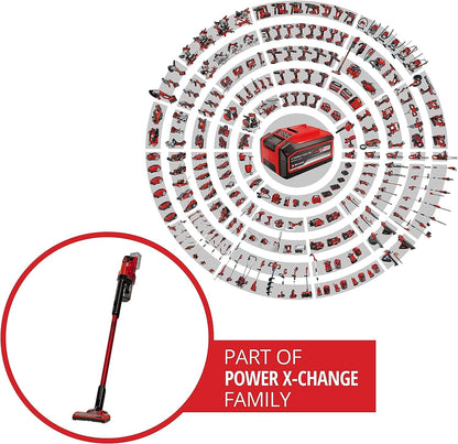 Einhell TE-SV 18 Li-Solo Akku-Stielstaubsauger – Beutellos, 18 V, 2-in-1, BOOST-Mode