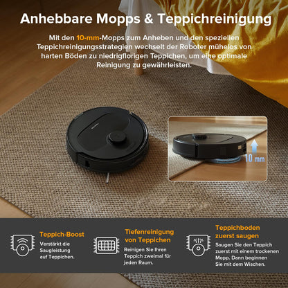Roborock Qrevo Saugroboter – 8000Pa, Wischfunktion, Anti-Verfilzung