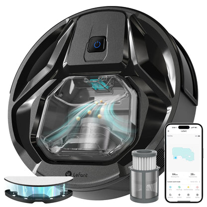 LEFANT M320 Saugroboter 3-in-1 – 6000Pa, Wischfunktion, App & Alexa, 210 Min Laufzeit, Ideal für Tierhaare & Teppiche
