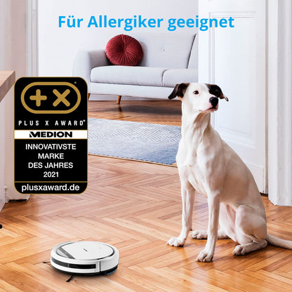 MEDION E32 SW Saug- & Wischroboter – 2-in-1, 120 Min Laufzeit
